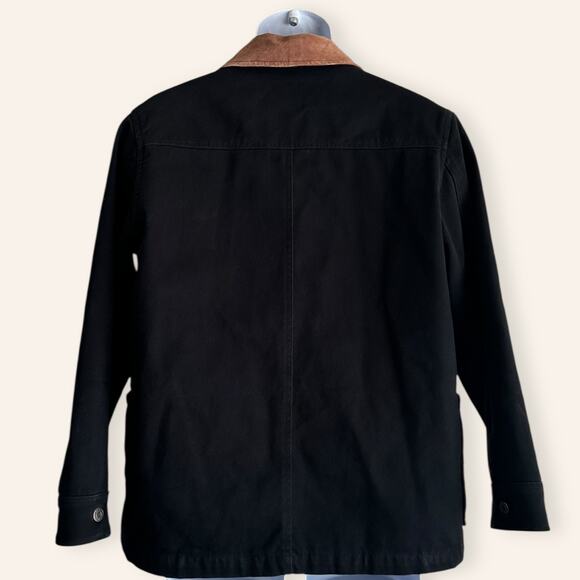 Ralph Lauren Black Denim Hunting Jacket – Utility Chore Coat P/M - Picture 4 of 10